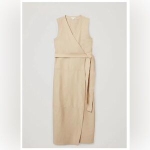 COS cotton twill wrap dress size (S but fits M)